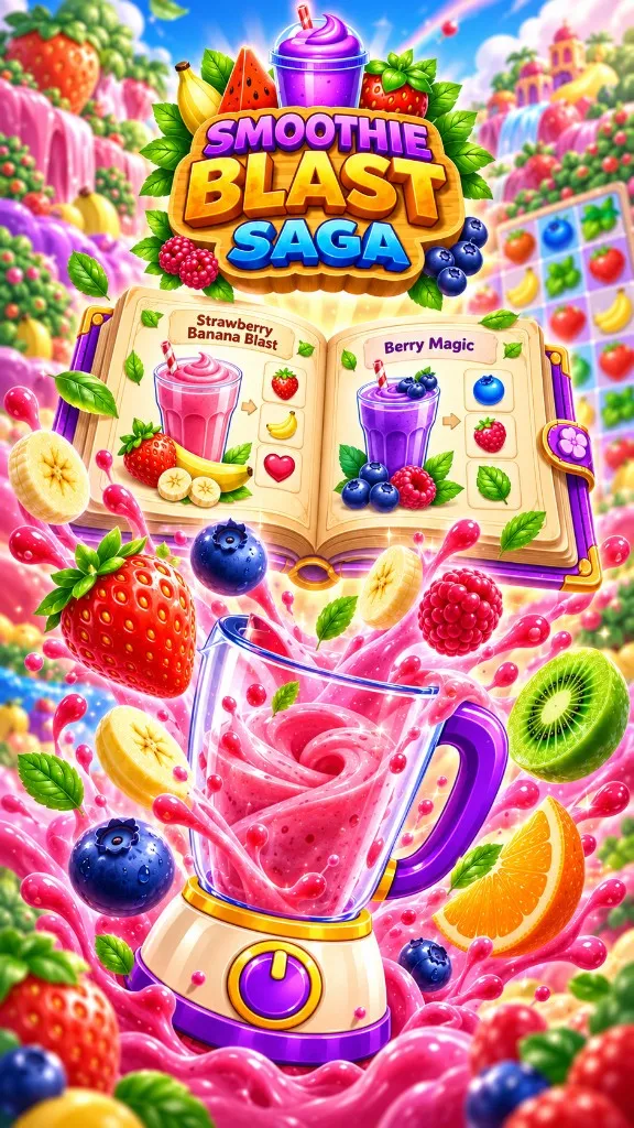 Smoothie Blast Saga key art